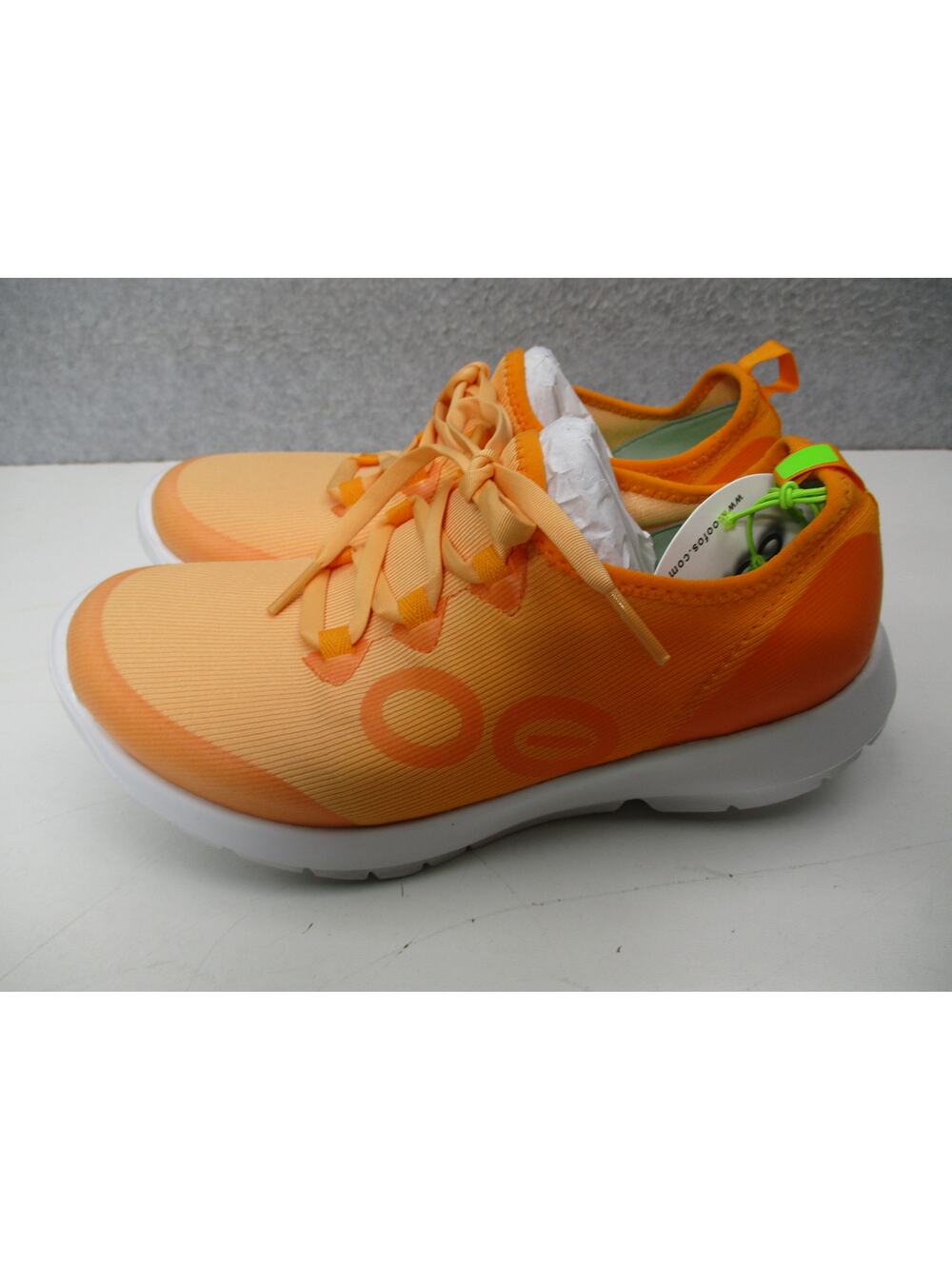 OOFOS OOmg Sport LS Low Recovery Shoes Orange Glow Mutare Womens Sz 7